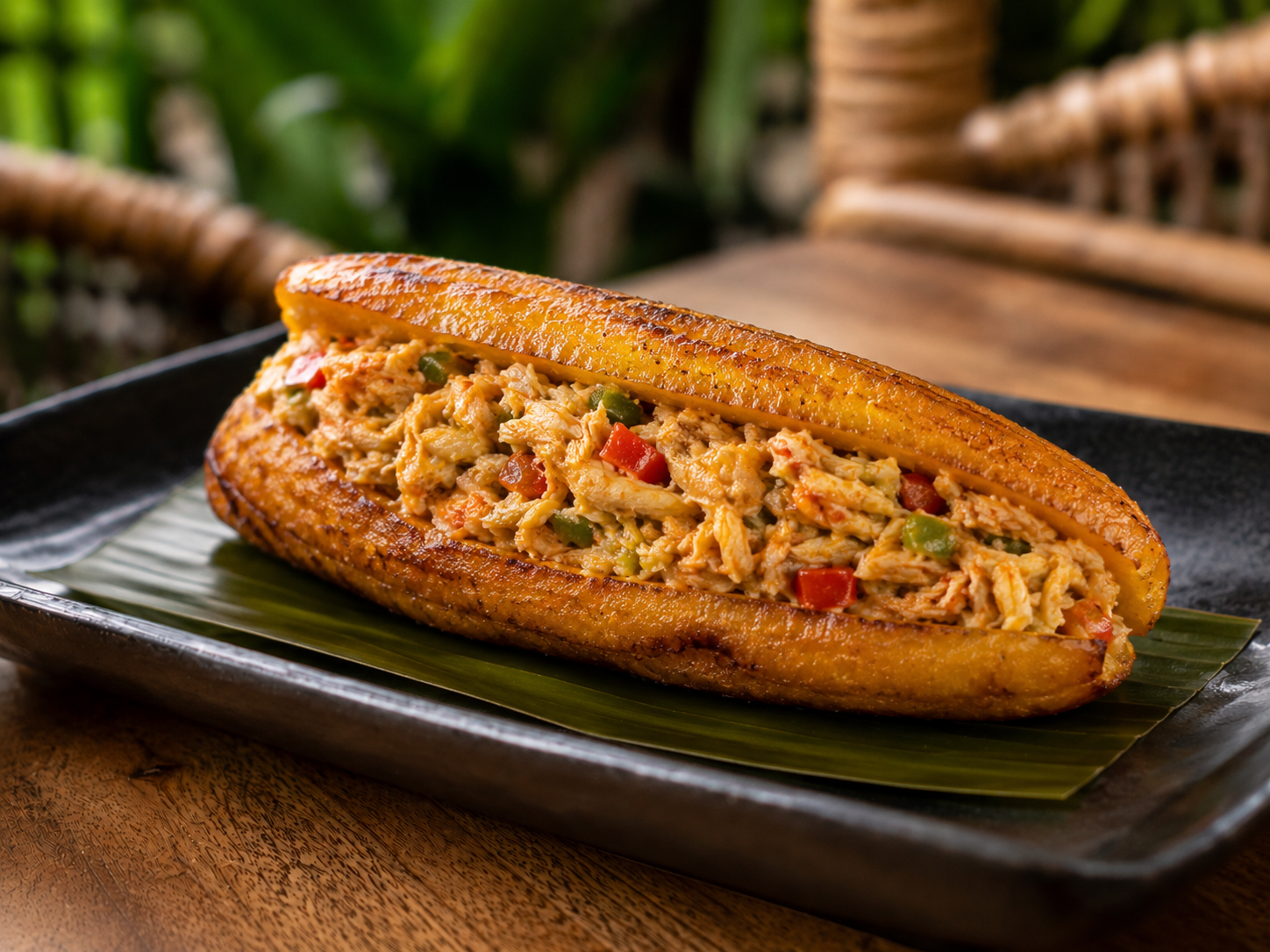 Platano con Pollo